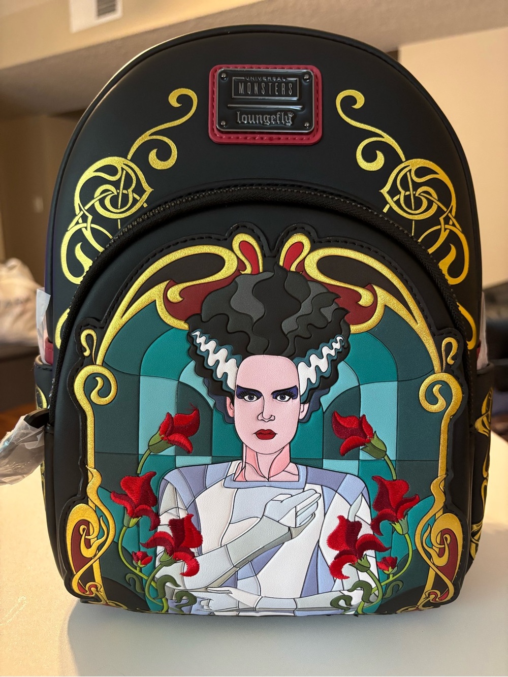 Loungefly x Universal Monsters Bride of Frankenstein Black Mini Backpack